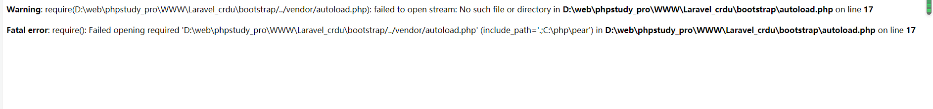 從git上下載的laravel項目不能用