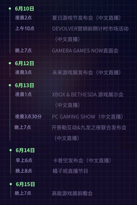 2022嗶哩嗶哩高能游戲展日程表 b站高能游戲節活動內容