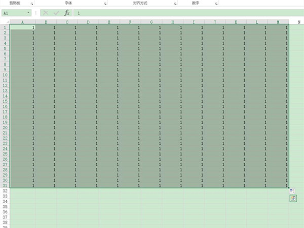 怎么全選excel表格的全部數(shù)據(jù)