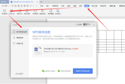 wps加密碼怎么設置?