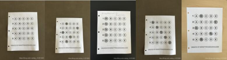 python OpenCV實現答題卡識別判卷