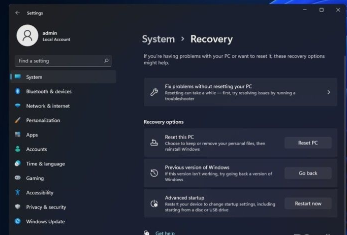 Win11超過時(shí)間如何退回Win10？Win11超過時(shí)間退回Win10的方法