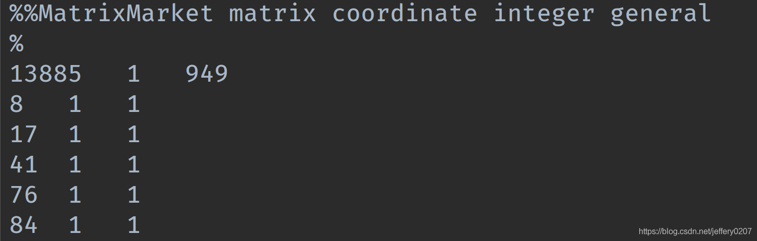 python scipy 稀疏矩陣的使用說明