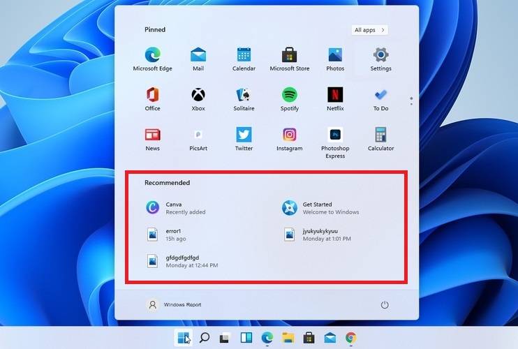 Windows11怎么刪除開始菜單中的推薦文件部分?