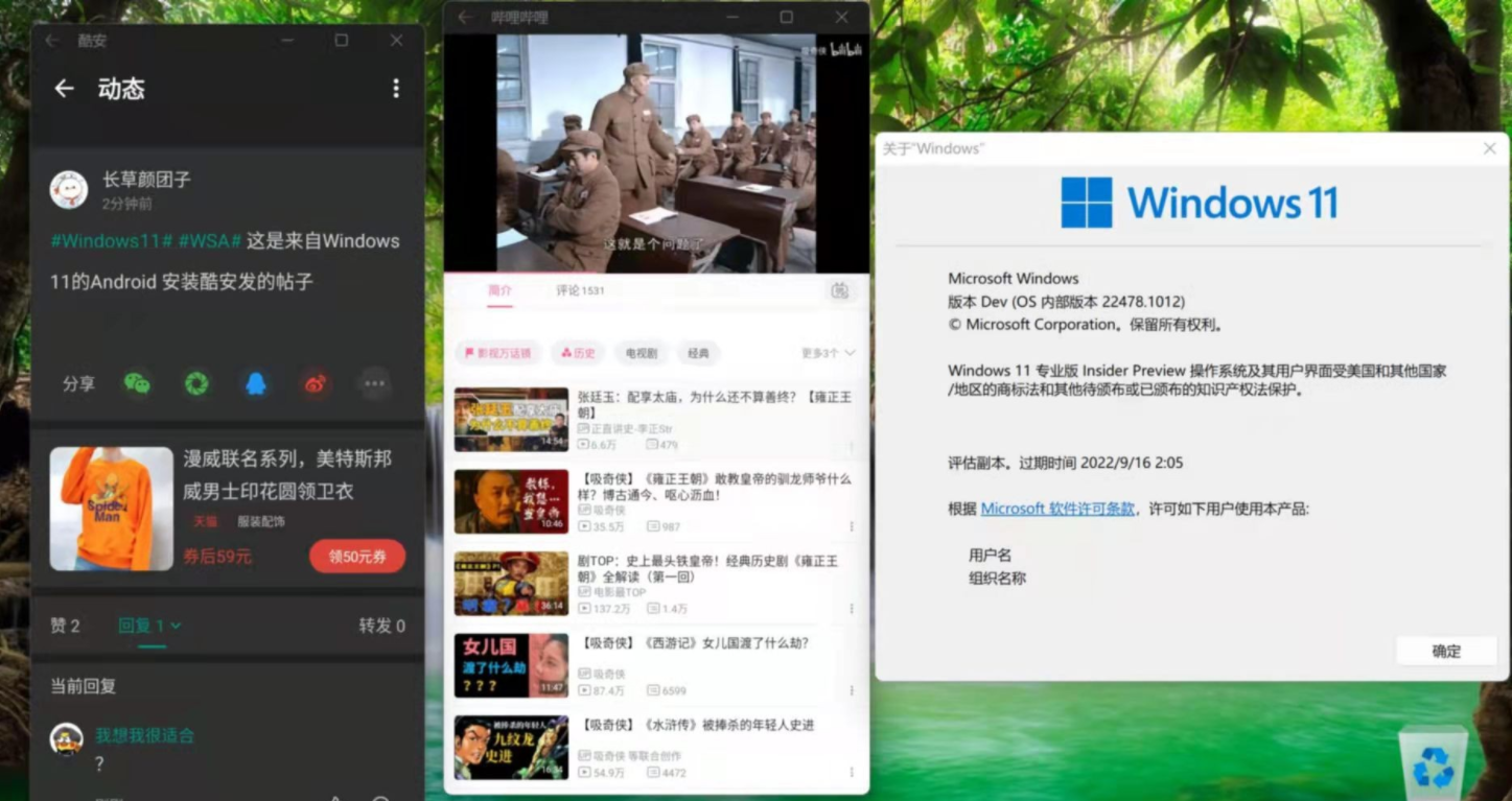 Win11系統(tǒng)安裝WSA（Android）教程