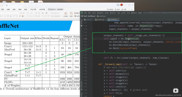 Python深度學習之使用Pytorch搭建ShuffleNetv2