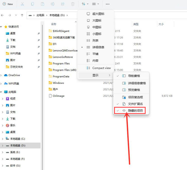 Win11如何查看隱藏項目？Win11查看隱藏項目的方法