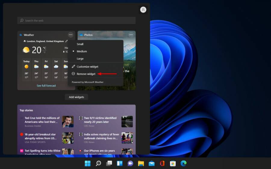 Win11如何刪除天氣小部件？Win11刪除天氣小部件的方法