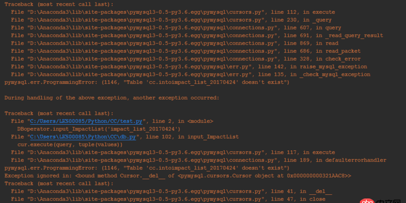 python - pymysql報錯1146 xls表格導(dǎo)入數(shù)據(jù)庫失敗 不知道問題出在哪