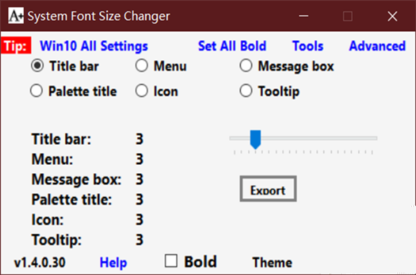 Win10系統(tǒng)怎么更改窗口組件字體大小？Win10更改窗口組件字體大小方法