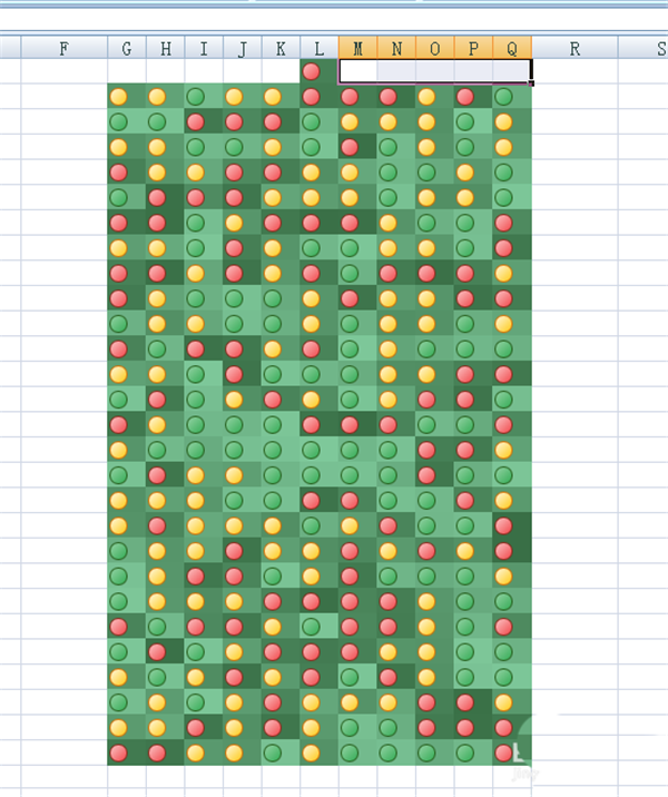 如何使用Excel做圣誕樹？
