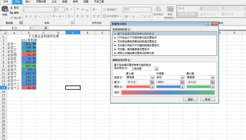 Excel 2010怎么自定義三色刻度顏色?Excel 2010自定義三色刻度顏色的方法教學