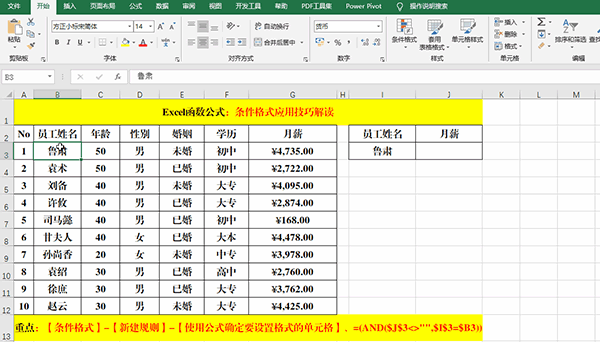 Excel 2019中使用條件格式分析數據的7類方法教學