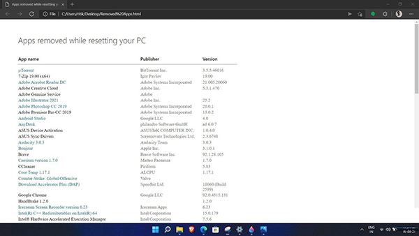 如何在Win11重置系統中保留個人文件？Win11重置系統保留個人文件方法