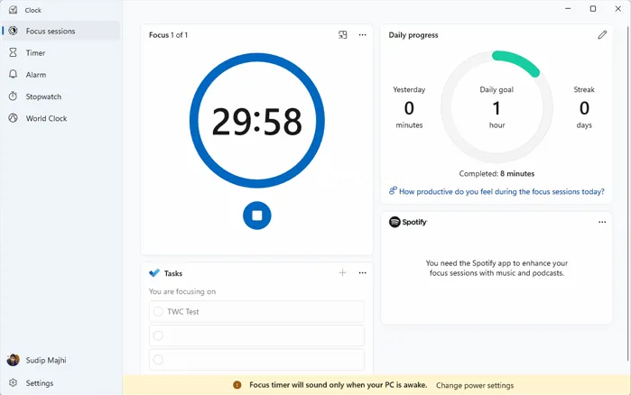 怎么在Windows11中啟用和使用焦點(diǎn)會(huì)話？