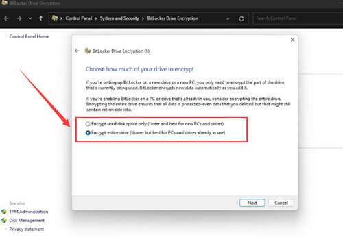 Win11硬盤如何開啟密鑰保護？Win11硬盤開啟密鑰保護的方法