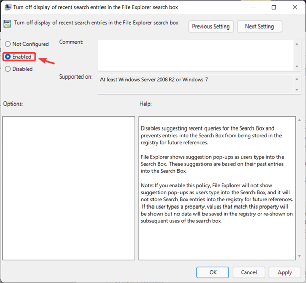 怎么在Windows11上禁用文件資源管理器搜索歷史記錄？