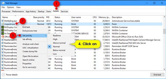 怎么在Windows10中為應用程序設置CPU進程優先級Windows？