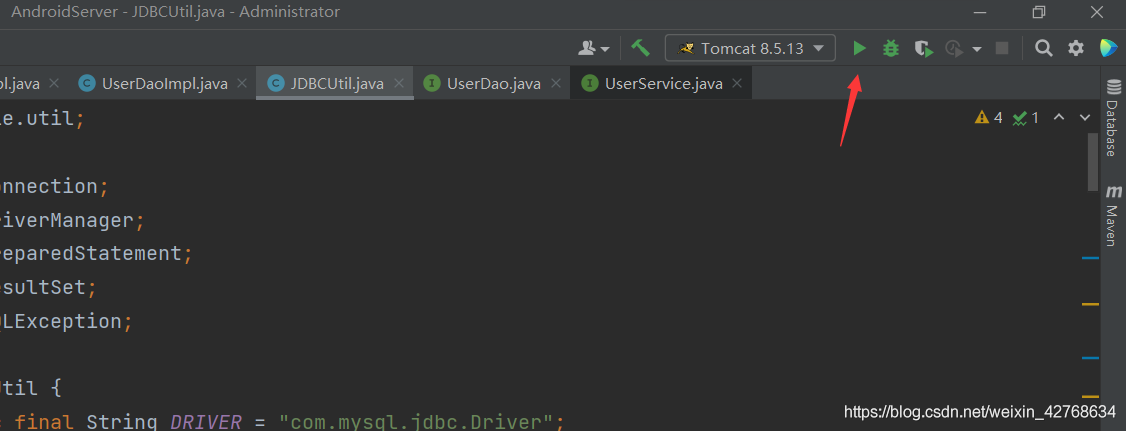 android 仿微信demo——注冊功能實現(服務端)