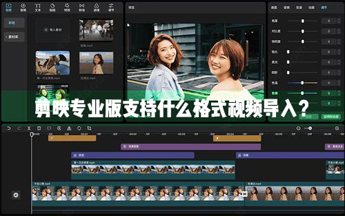 剪映Windows專業電腦版目前支持什么格式的視頻導入？