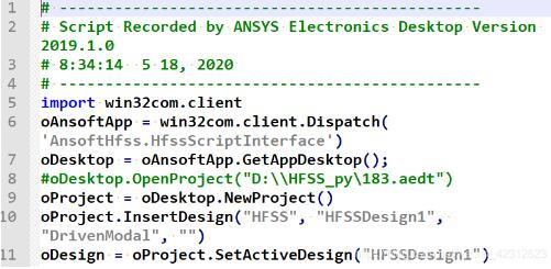 python 與HFSS聯(lián)合仿真的教程講解