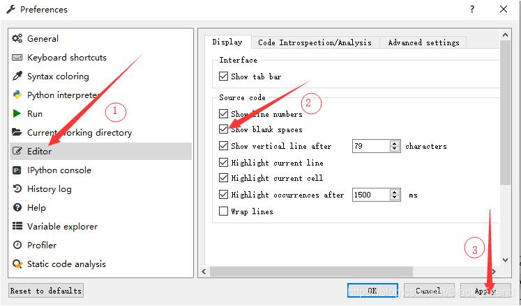 Python Spyder 調出縮進對齊線的操作