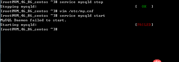 linux上mysql啟動(dòng)失敗