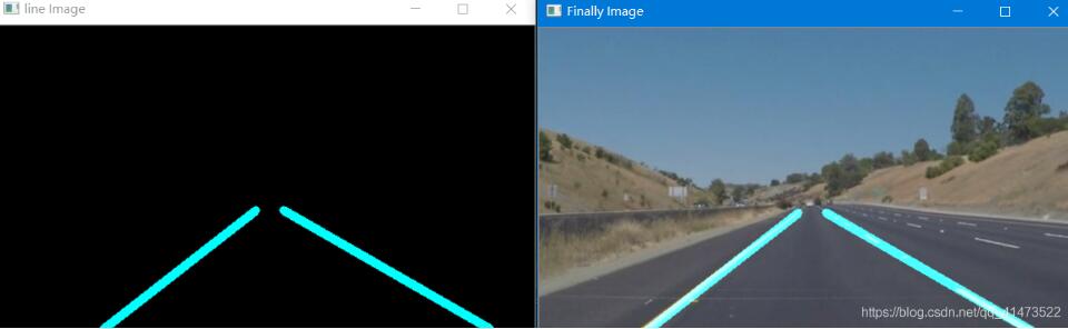 python+opencv實現車道線檢測