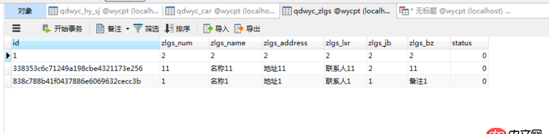 mysql - 這句sql 為什么不能查詢出所有的 qdwyc_zlgs的信息,總是查出兩條?不是應該三條嗎?