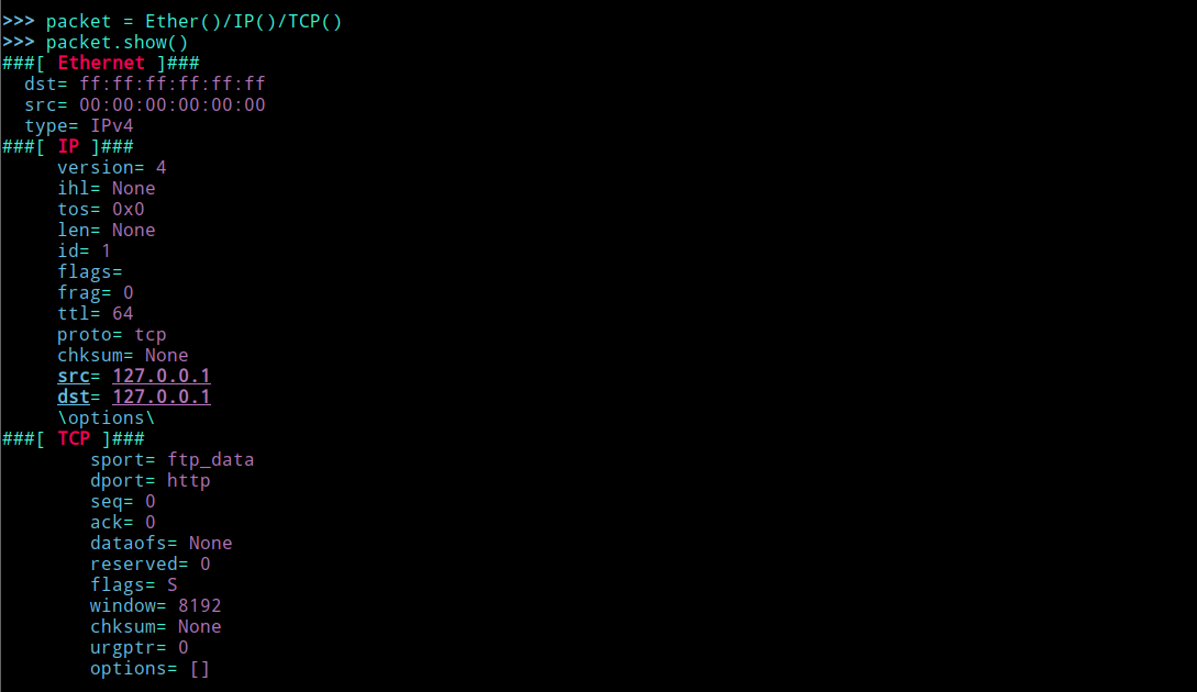 python使用scapy模塊實現ping掃描的過程詳解