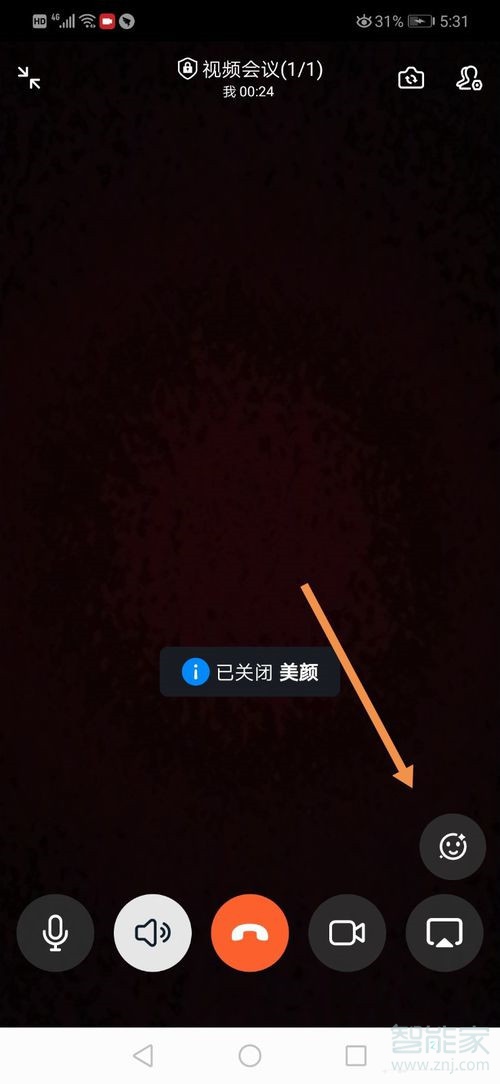 手機釘釘視頻會議怎么開美顏
