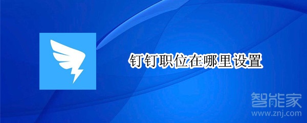 釘釘職位在哪里設(shè)置