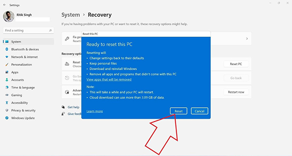 如何在不丟失文件的情況下快速重置Win11？