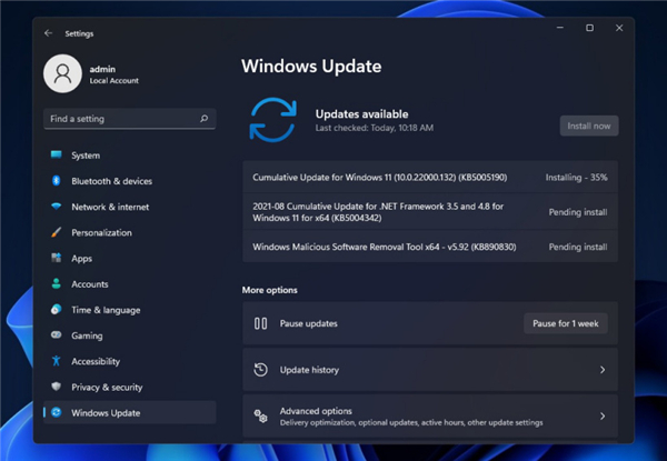 Cumulative Update for Windows11(10.0.22000.132)(KB5005190)更新失敗怎么辦？