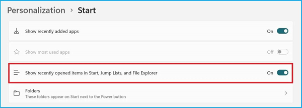 Win11怎么刪除開始菜單中的推薦文件？Win11怎么刪除開始菜單中文件？