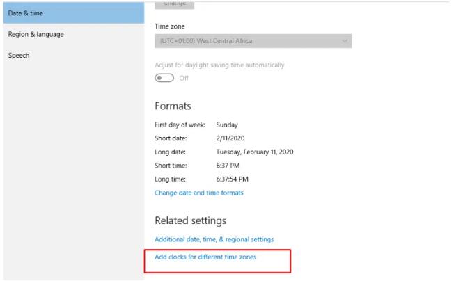 怎么在Win10電腦中添加多個時鐘和時區？