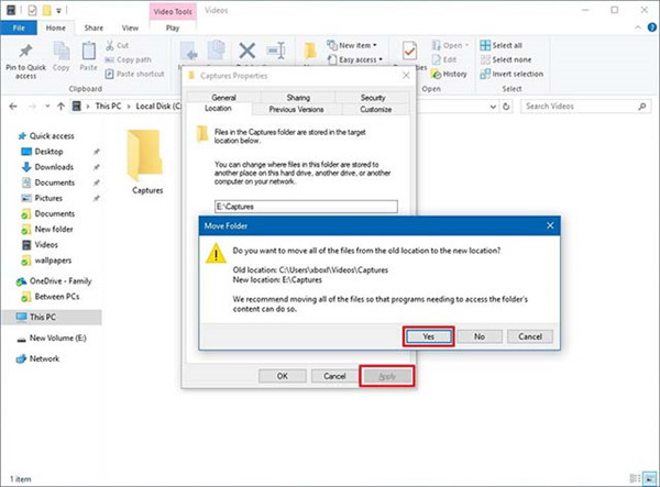 Win10怎么更改捕獲文件夾位置？Win10更改捕獲文件夾位置的方法