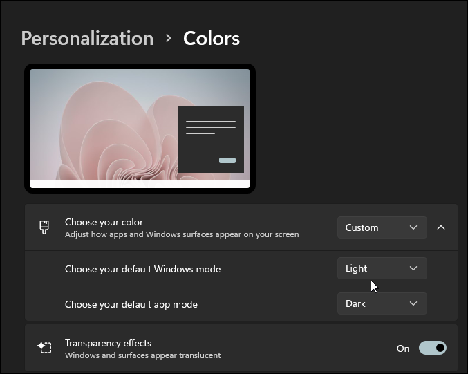 Win11系統黑暗模式怎么設置?