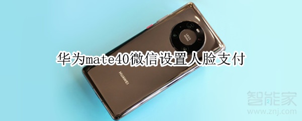 華為mate40微信設置人臉支付