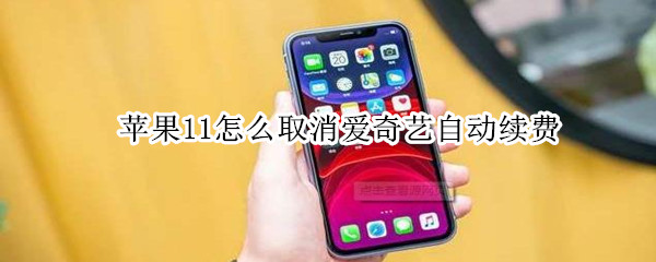 蘋果11怎么取消愛奇藝自動續(xù)費