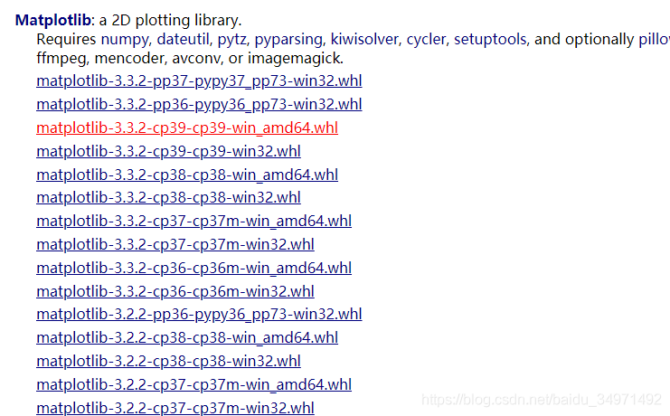 windows下python 3.9 Numpy scipy和matlabplot的安裝教程詳解