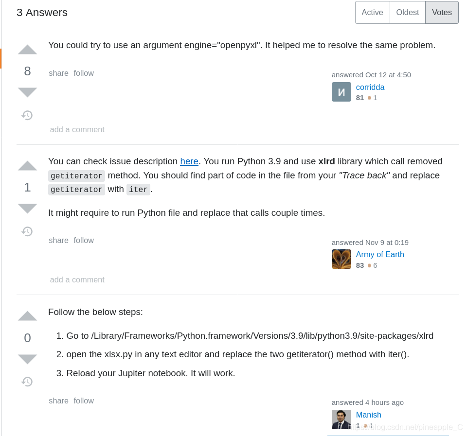 關于Python 解決Python3.9 pandas.read_excel(‘xxx.xlsx‘)報錯的問題