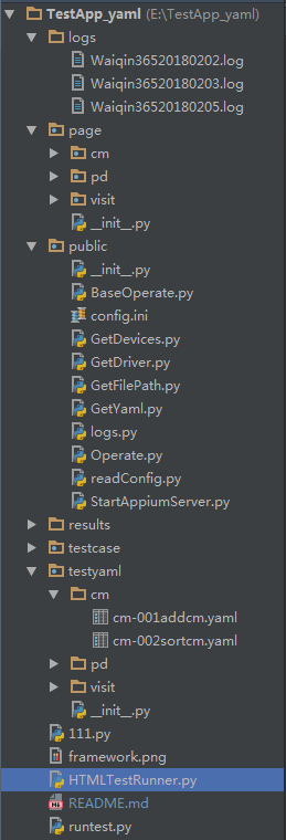 python+appium+yaml移動端自動化測試框架實現詳解