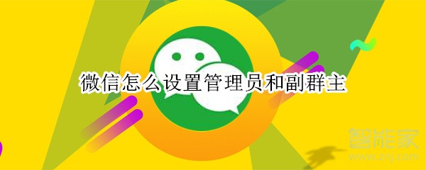 微信怎么設置管理員和副群主