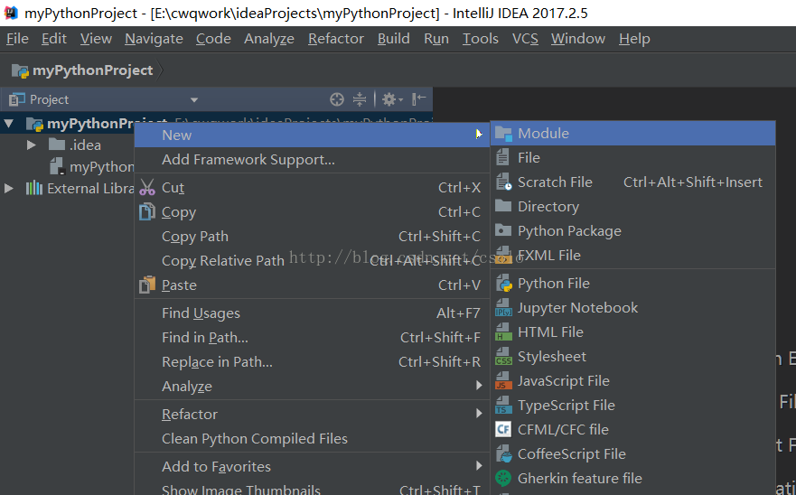 python與idea的集成的實現(xiàn)