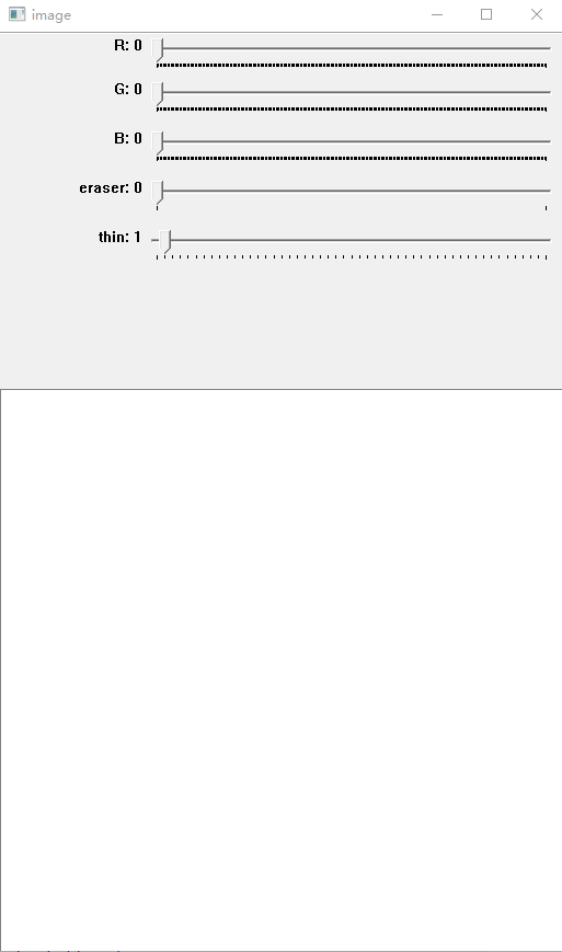Python下使用Trackbar實現(xiàn)繪圖板