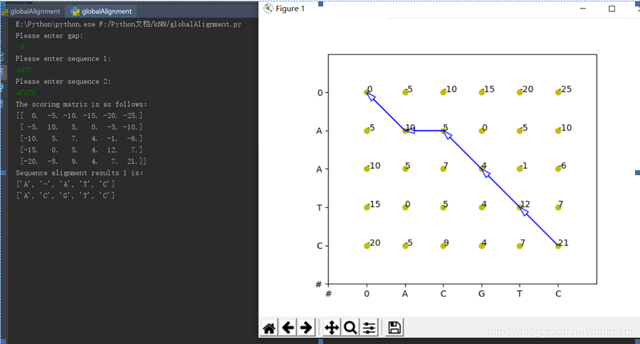 詳解基于python的全局與局部序列比對的實現(DNA)
