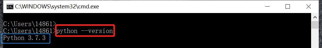 簡單的命令查看安裝的python版本號