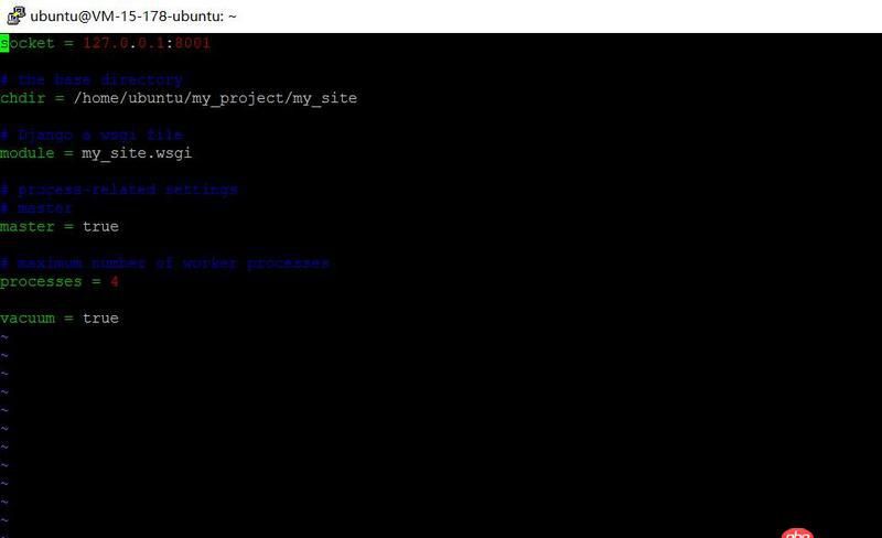 python - nginx+uwsgi啟動提示 nginx: [emerg] unknown directive "socket"?如何解決？