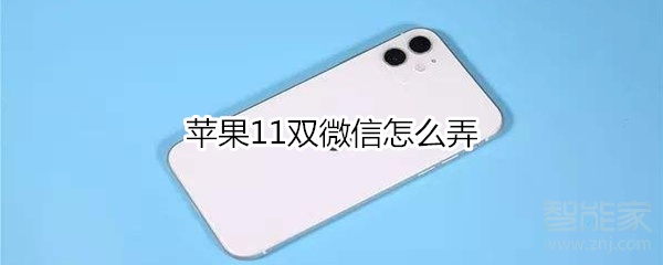 蘋果11雙微信怎么弄